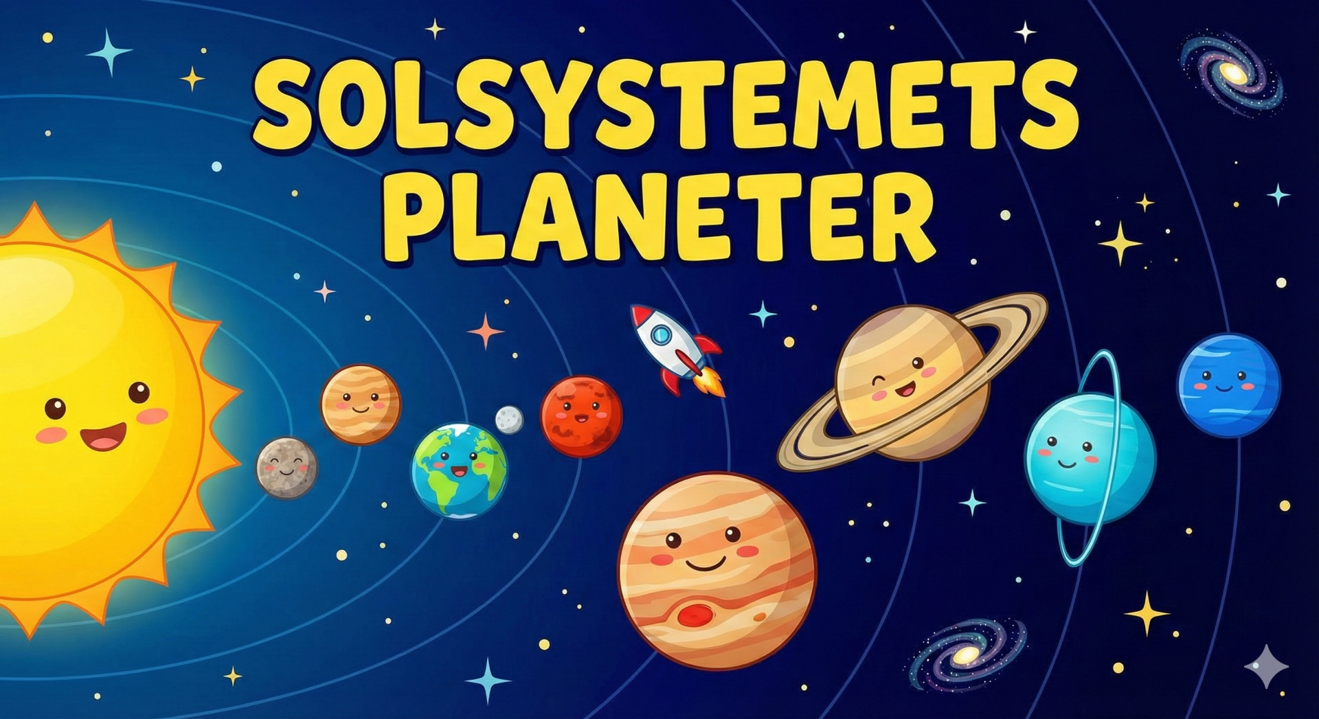 Banner för Solsystemets Planeter